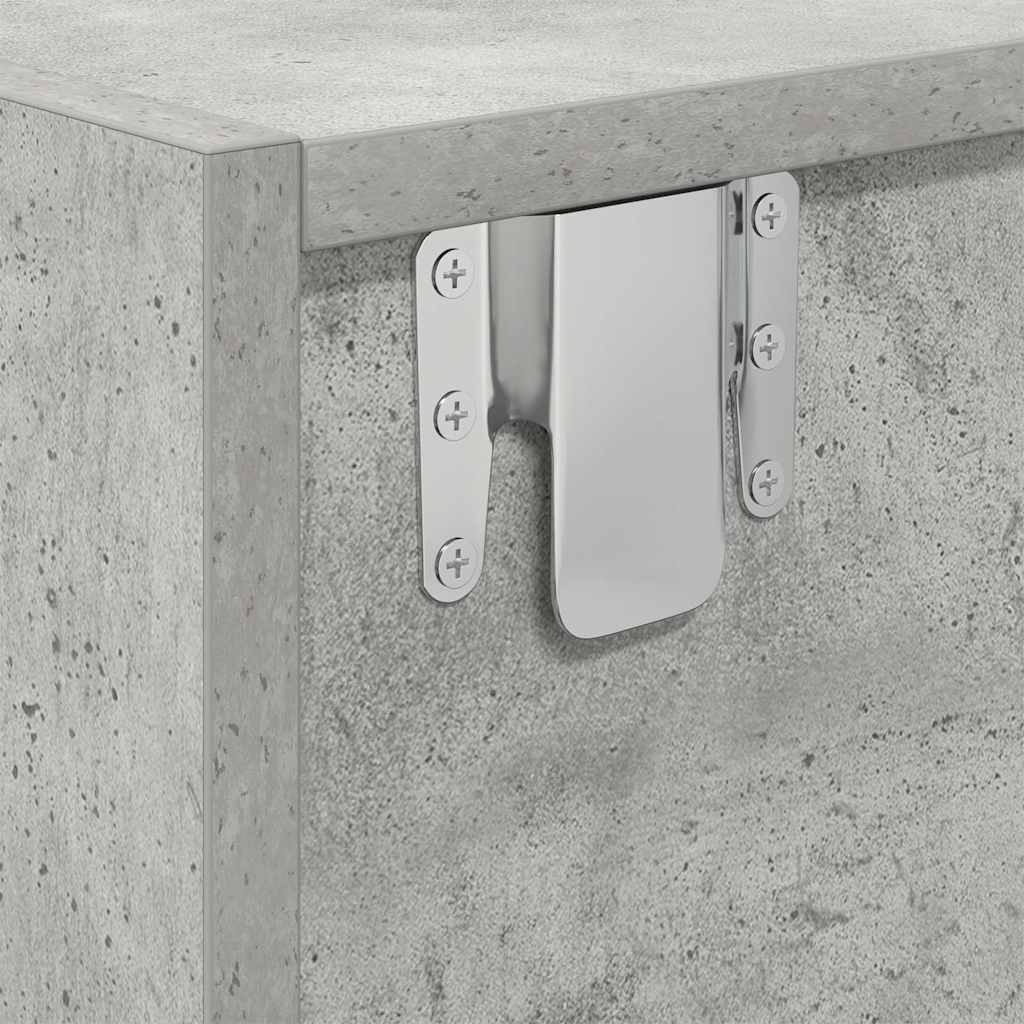 vidaXL Έπιπλο Τηλεόρασης Γκρι μπετόν 60x31x25,5 εκ. Επεξεργασμένο Ξύλο