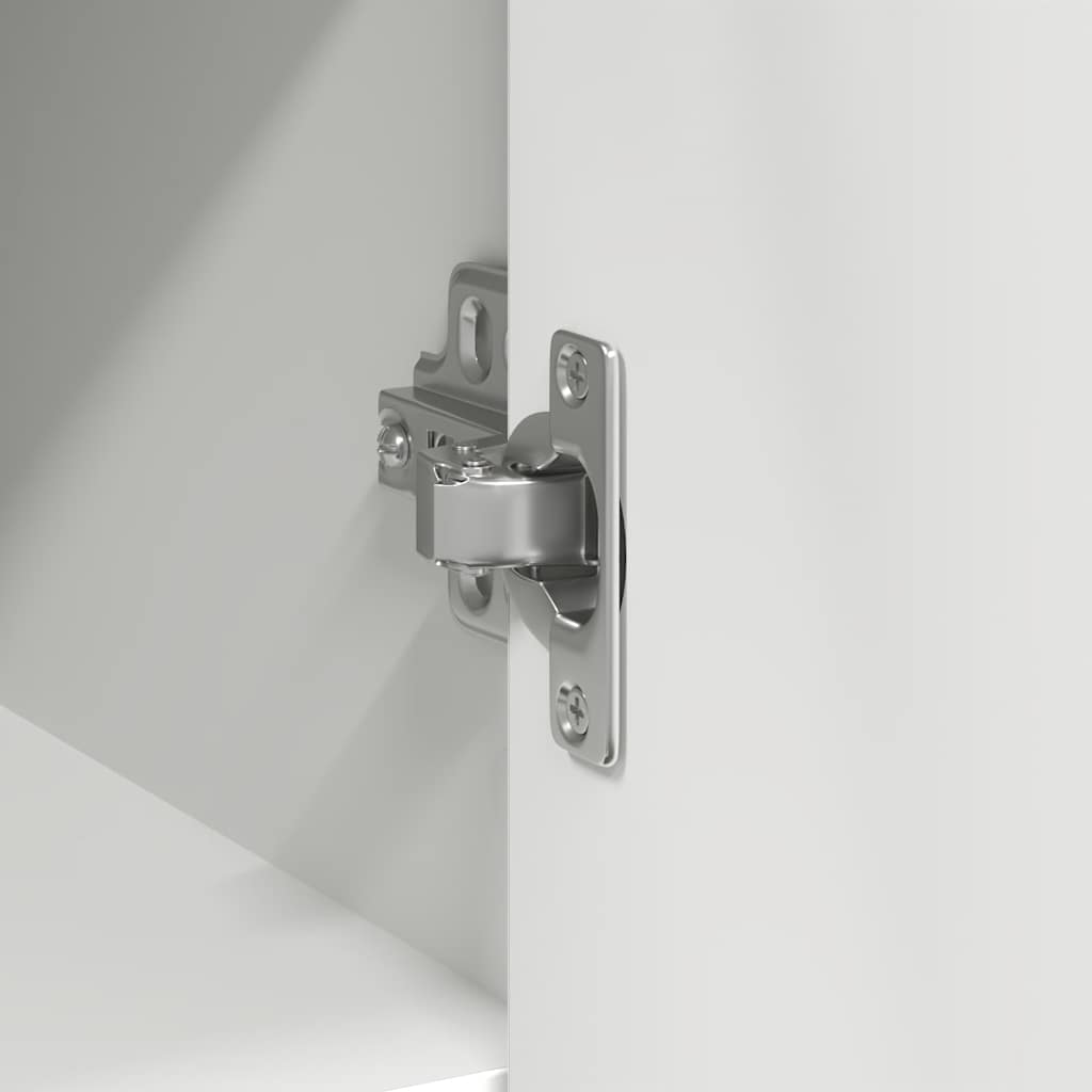 vidaXL Συρταριέρα με Συρτάρια Λευκή 101x35x76 εκ. από Επεξ. Ξύλο