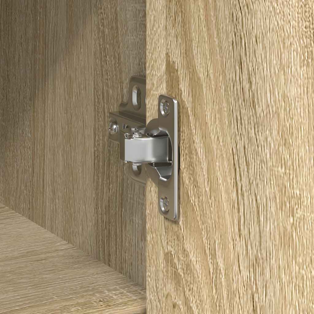 vidaXL Συρταριέρα με Συρτάρια Sonoma Δρυς 101x35x76 εκ. από Επεξ. Ξύλο