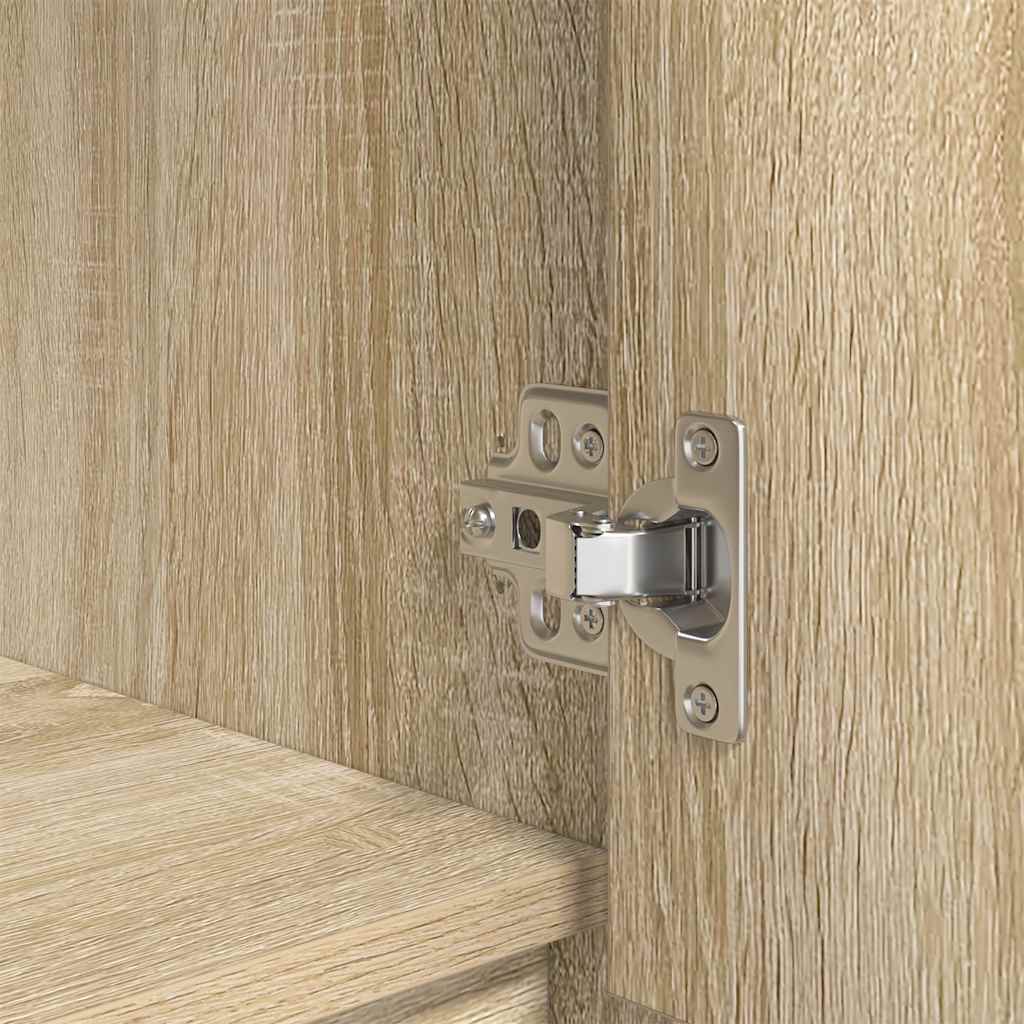 vidaXL Ντουλάπι με συρτάρι 55,5x34x119,5 εκ. Ξύλινο μηχανουργικό ξύλο