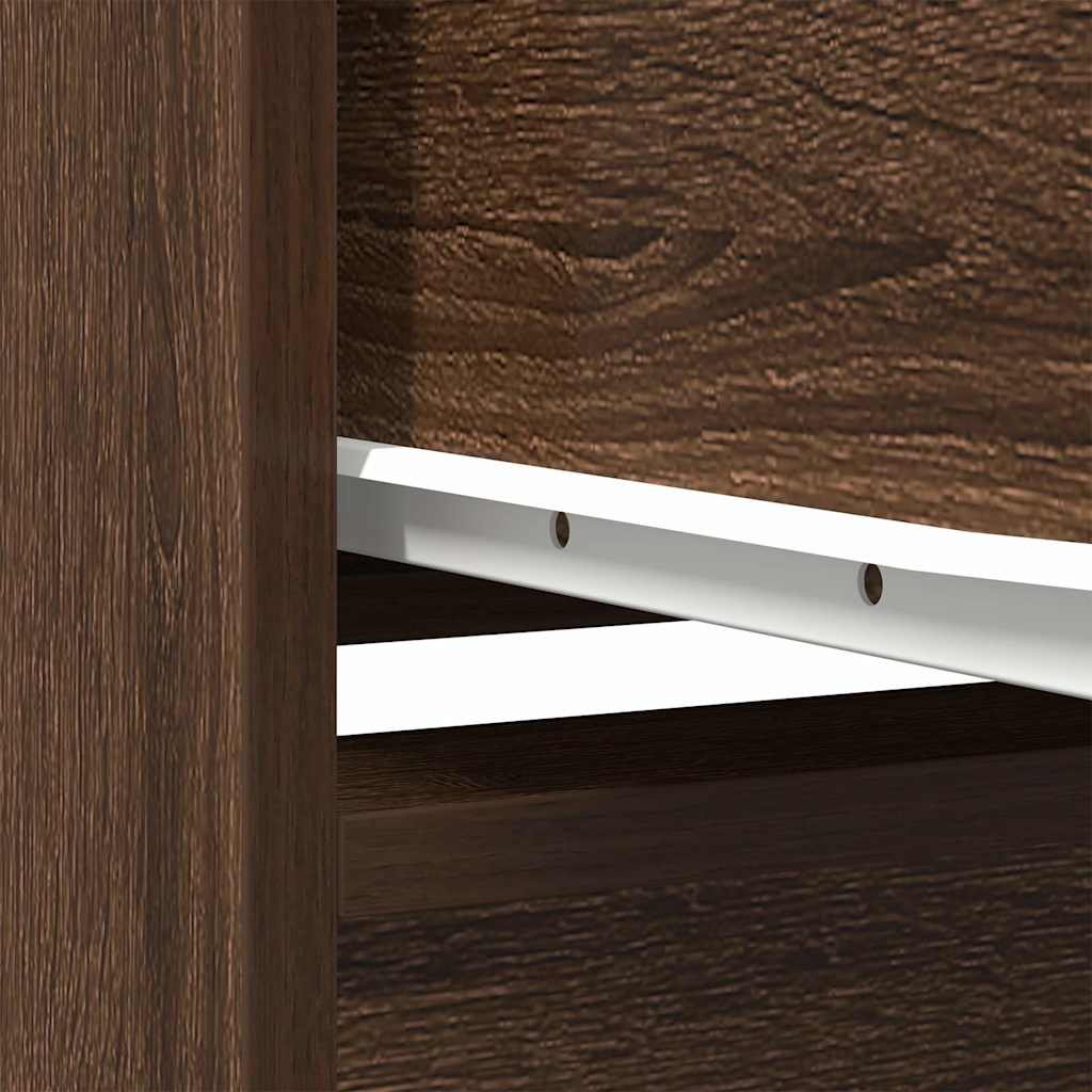 vidaXL Ντουλάπι Καφέ Δρυς 29,5x34x119,5 εκ. Επεξεργασμένο Ξύλο