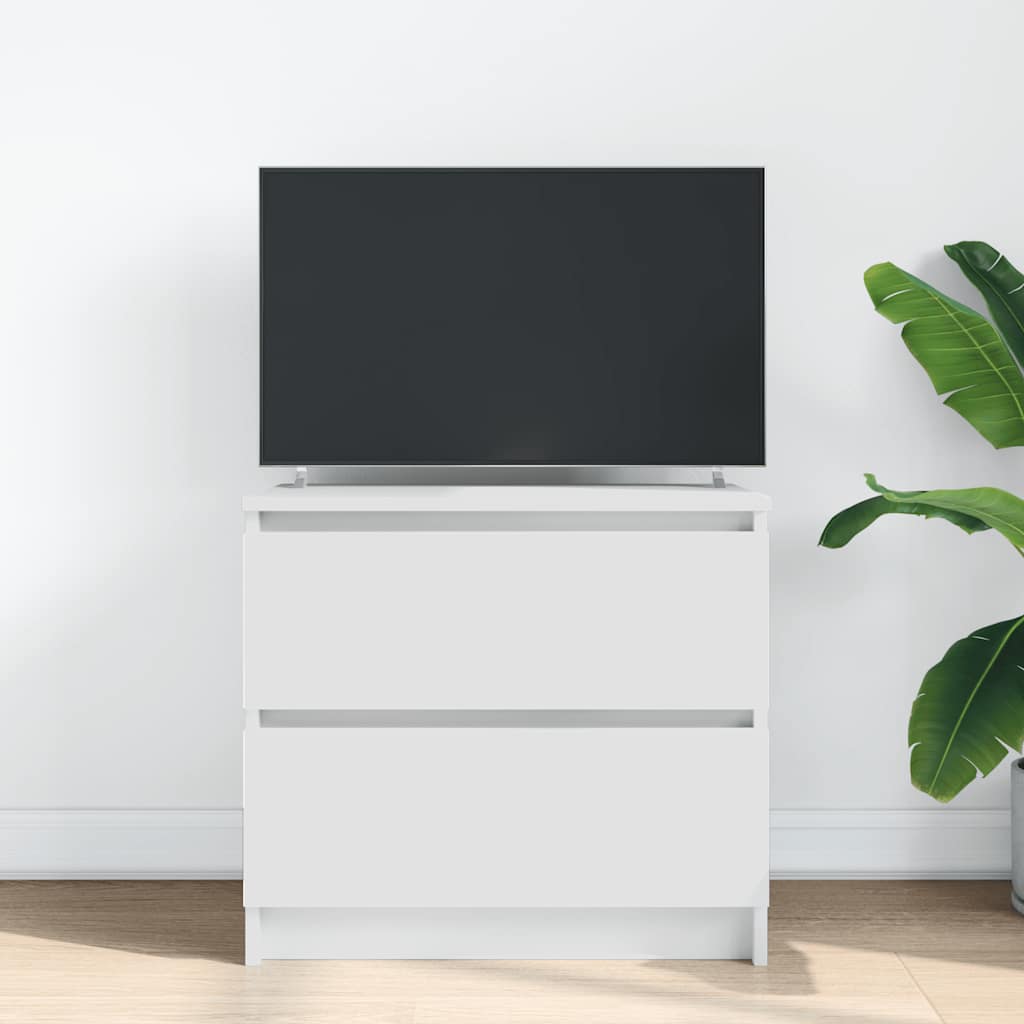 ντουλάπι τηλεόρασης vidaXL Λευκό 60x35x54 cm Κατασκευασμένο ξύλο
