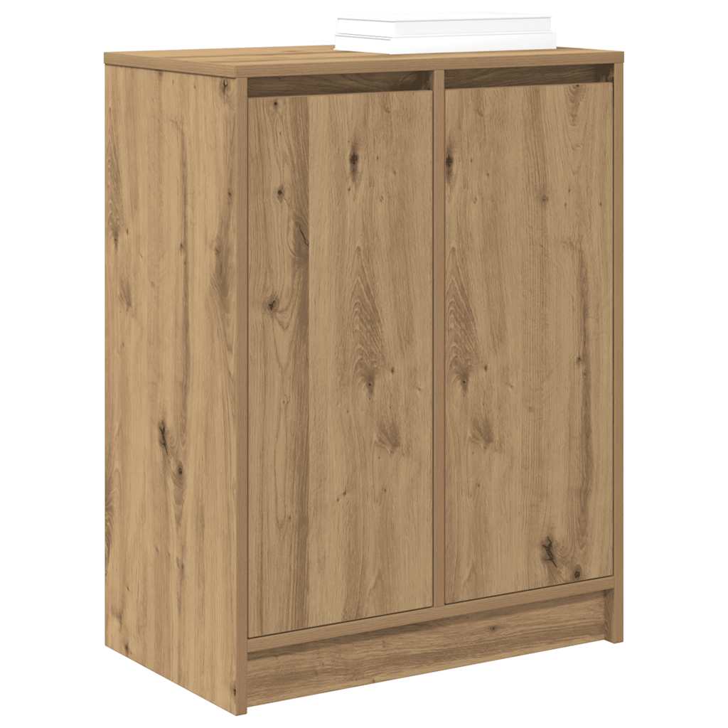 vidaXL Παπουτσοθήκη Τεχνίτης Δρυς 57x34x76 εκ. από Επεξεργασμένο Ξύλο