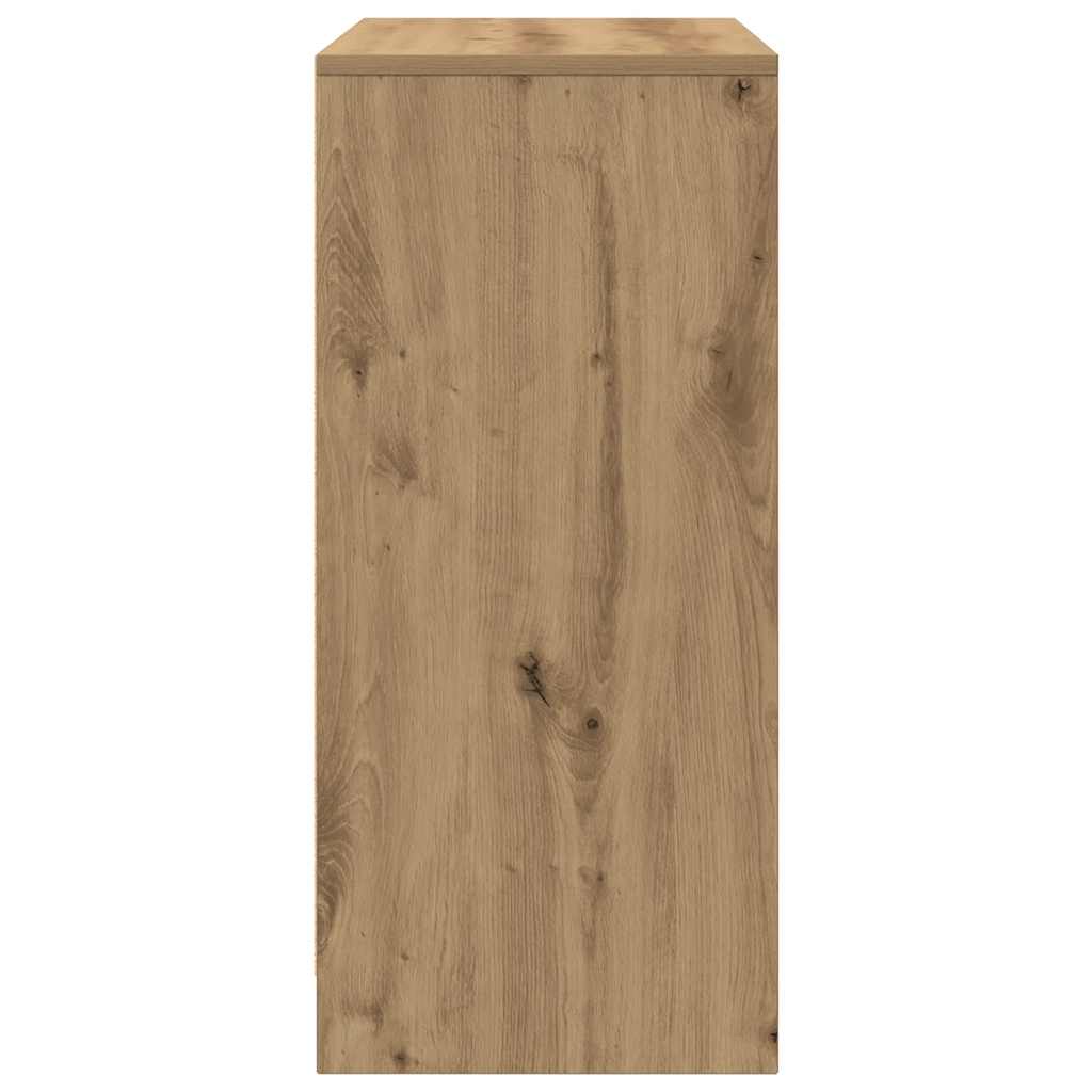 vidaXL Παπουτσοθήκη Τεχνίτης Δρυς 57x34x76 εκ. από Επεξεργασμένο Ξύλο