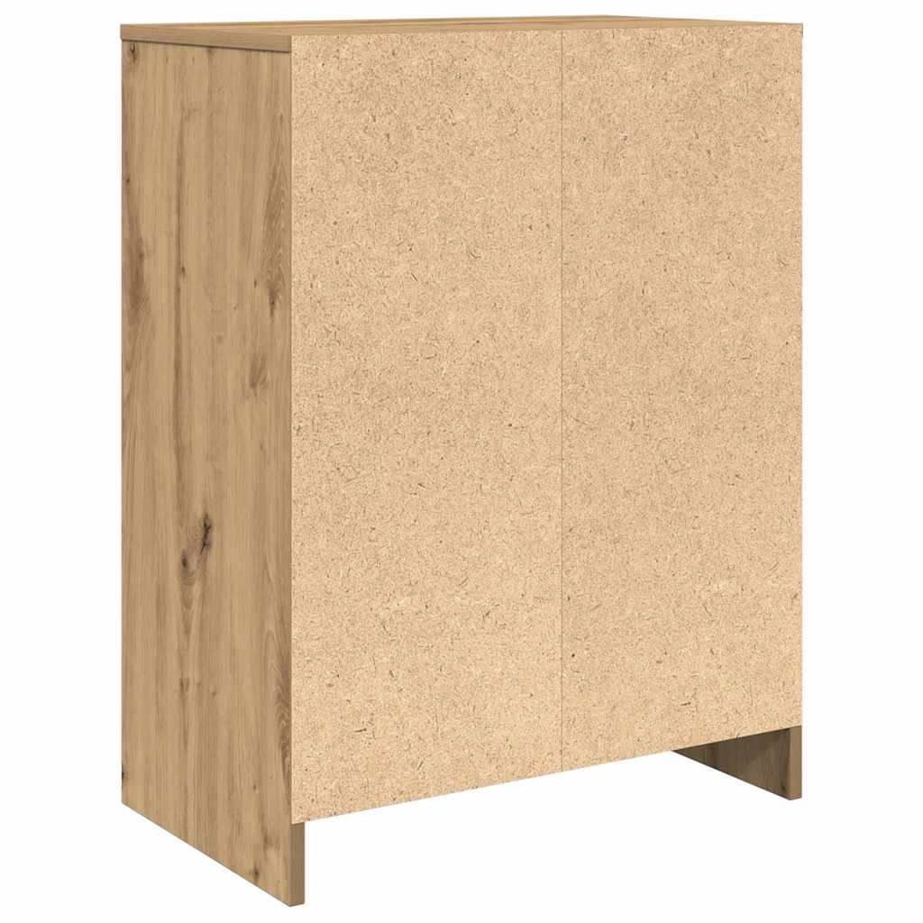vidaXL Παπουτσοθήκη Τεχνίτης Δρυς 57x34x76 εκ. από Επεξεργασμένο Ξύλο