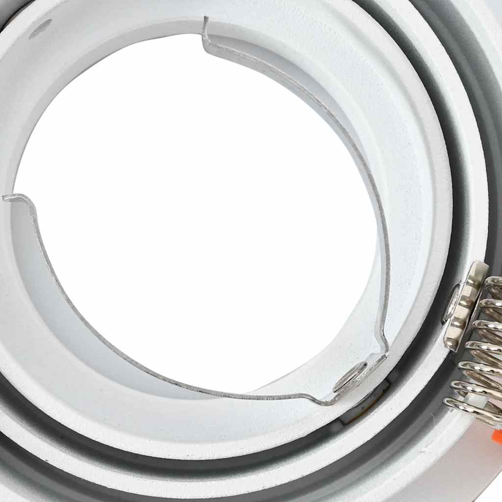 vidaXL Κρυφά Φώτα 12 τμχ Στρογγυλό GU10 Λευκό Ø91 mm