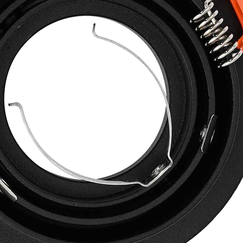 vidaXL Κρυφά Φωτιστικά 12 τεμ Στρογγυλά GU10 Μαύρα Ø91 χλστ