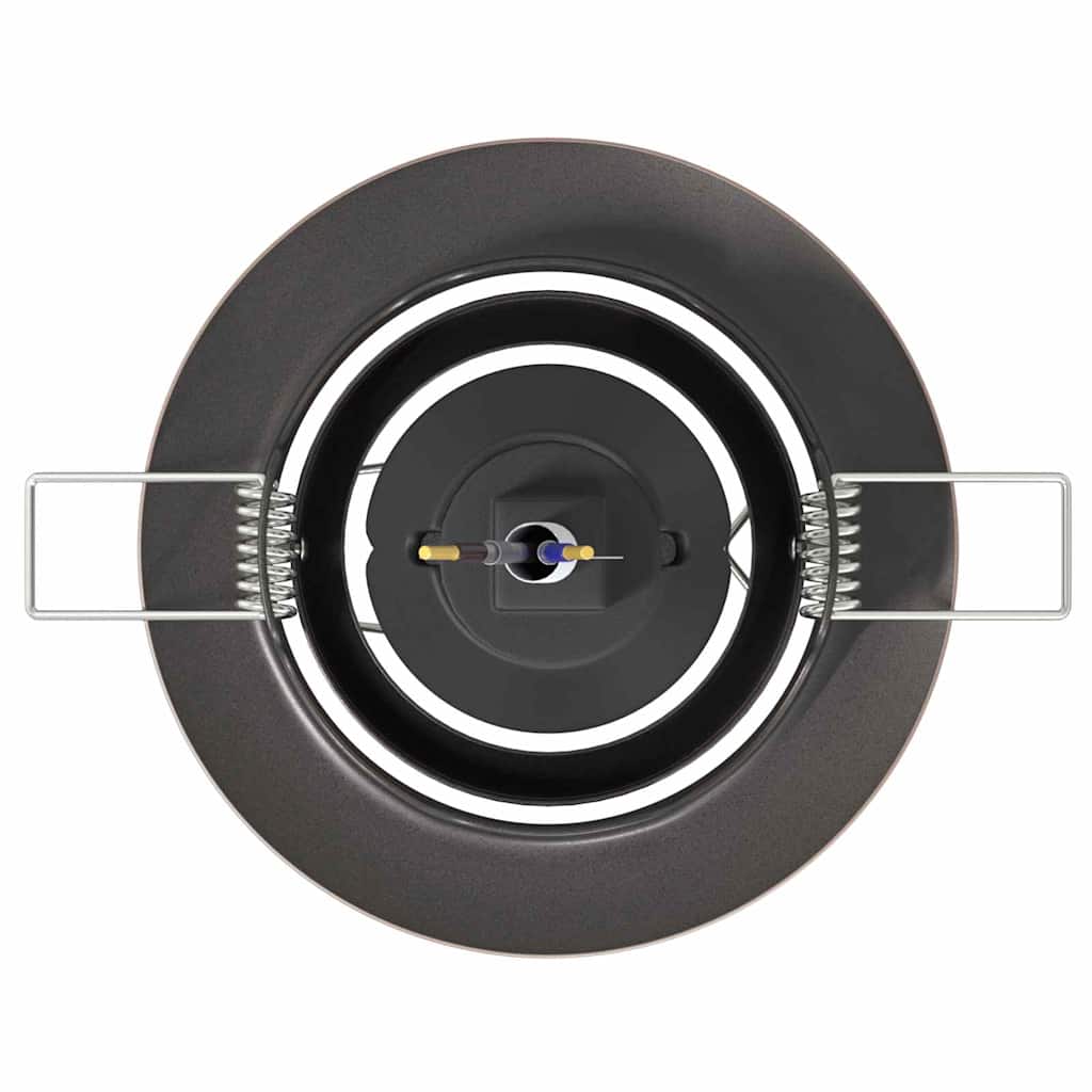vidaXL Εντοιχισμένα Φώτα 6 τεμ Στρογγυλά GU10 Χάλκινο Ø90 mm Ατσάλι