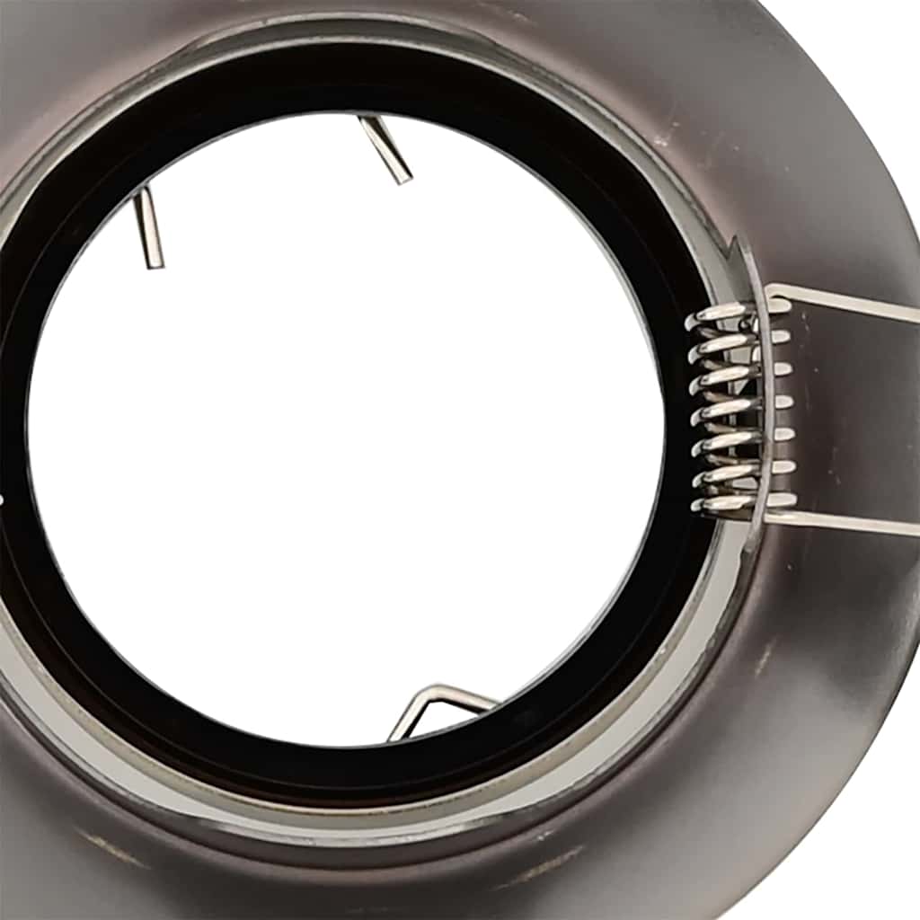 vidaXL Κρυφά Φώτα 6 τμχ Στρογγυλά GU10 Ορείχαλκος Ø90 mm Ατσάλι