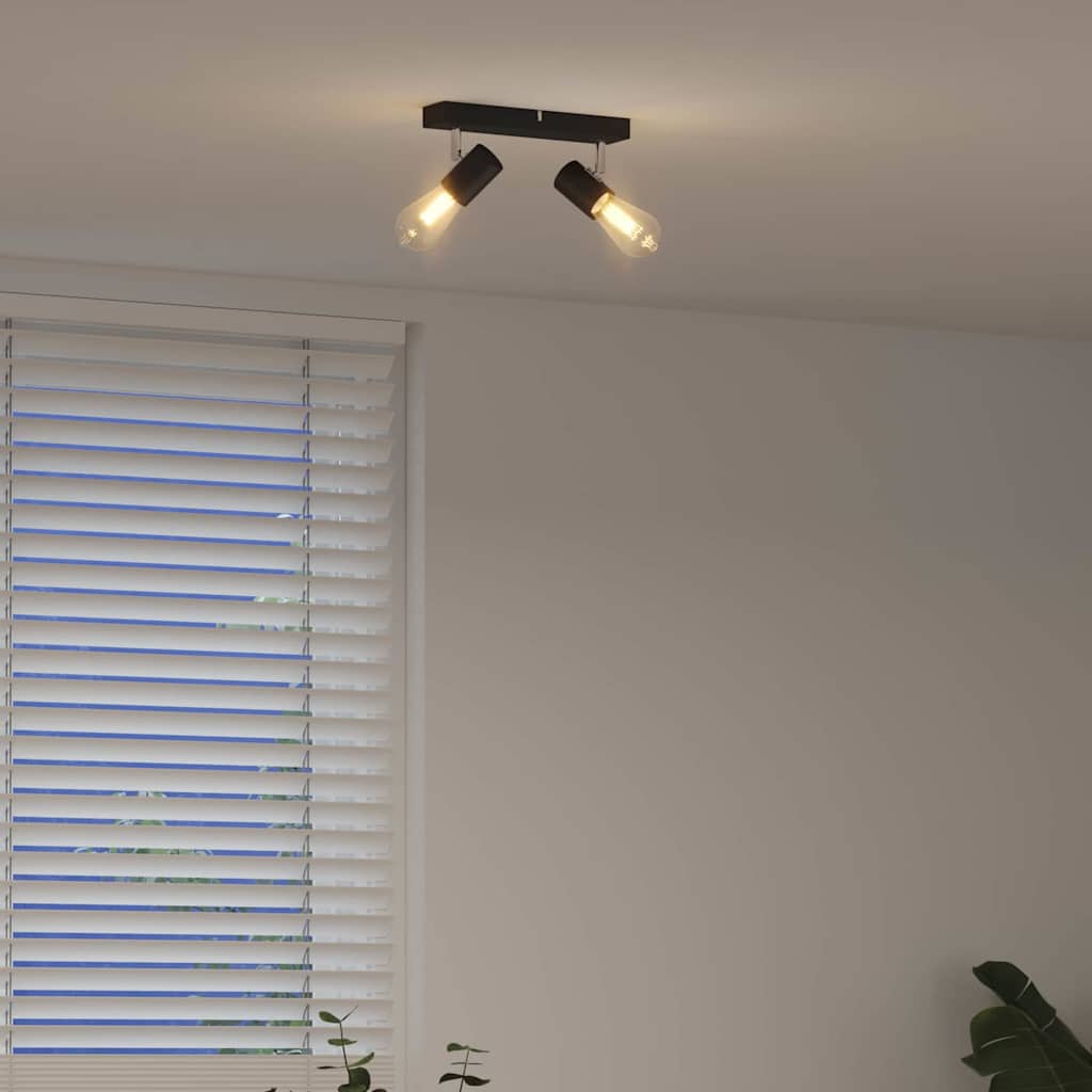 vidaXL Σποτ οροφής Μαύρο 26 x 6.5 x 11.5 εκ Ατσάλι