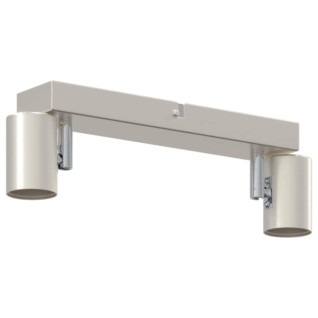 vidaXL Σποτ οροφής με προβολείς Νίκελ 26 x 6,5 x 11,5 εκ Μέταλλο