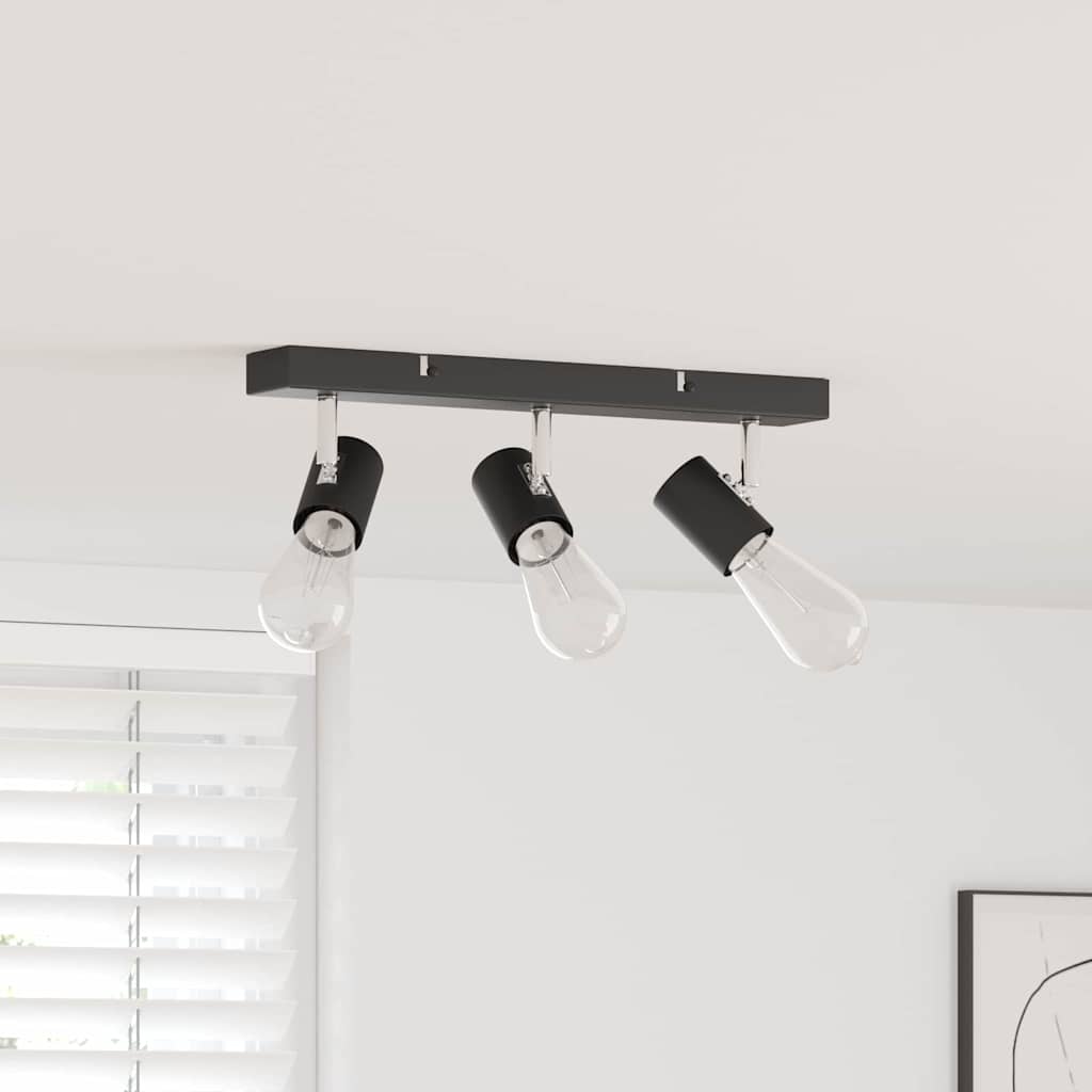 vidaXL Σποτ οροφής Μαύρο 38 x 6.5 x 11.5 εκ Ατσάλι