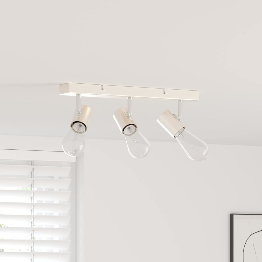 vidaXL Σποτ οροφής Βουρτσισμένο νικέλιο 38 x 6.5 x 11.5 εκ Ατσάλι