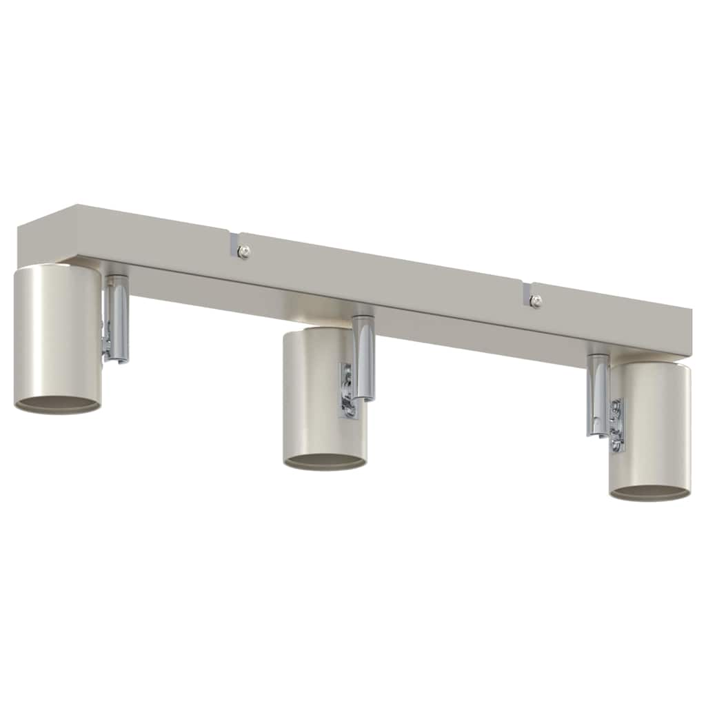 vidaXL Σποτ οροφής Βουρτσισμένο νικέλιο 38 x 6.5 x 11.5 εκ Ατσάλι