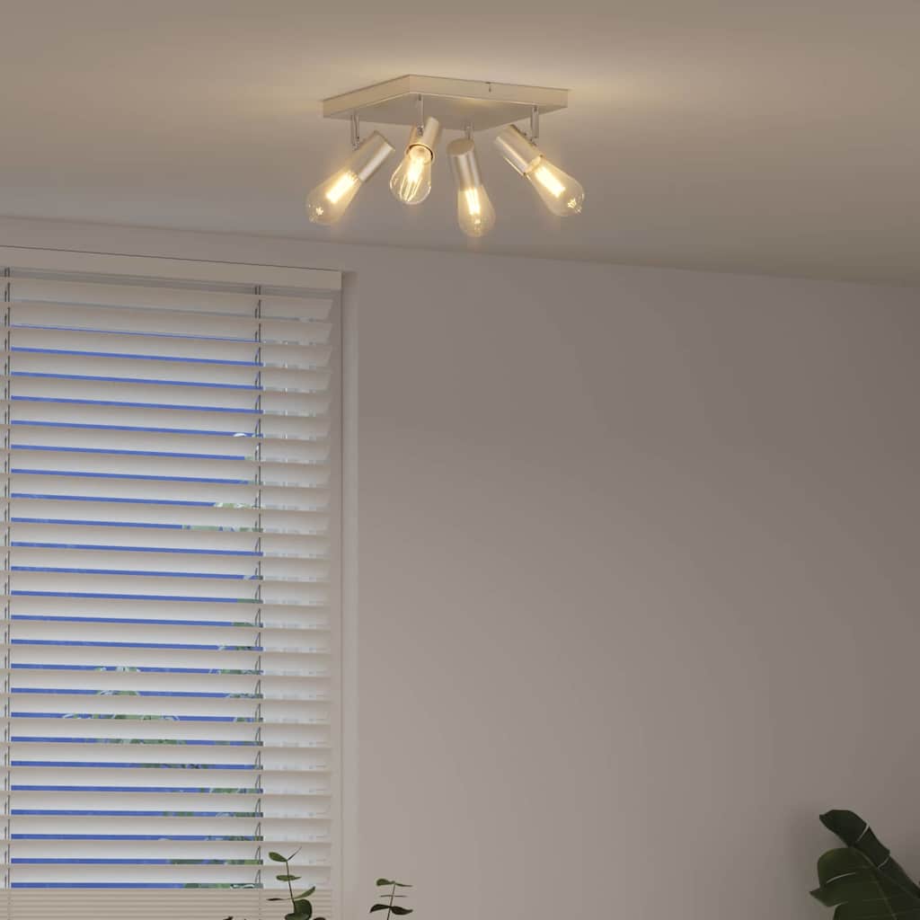 vidaXL Σποτ οροφής Βουρτσισμένο Νίκελ 26.5 x 26 x 11.5 εκ Ατσάλι