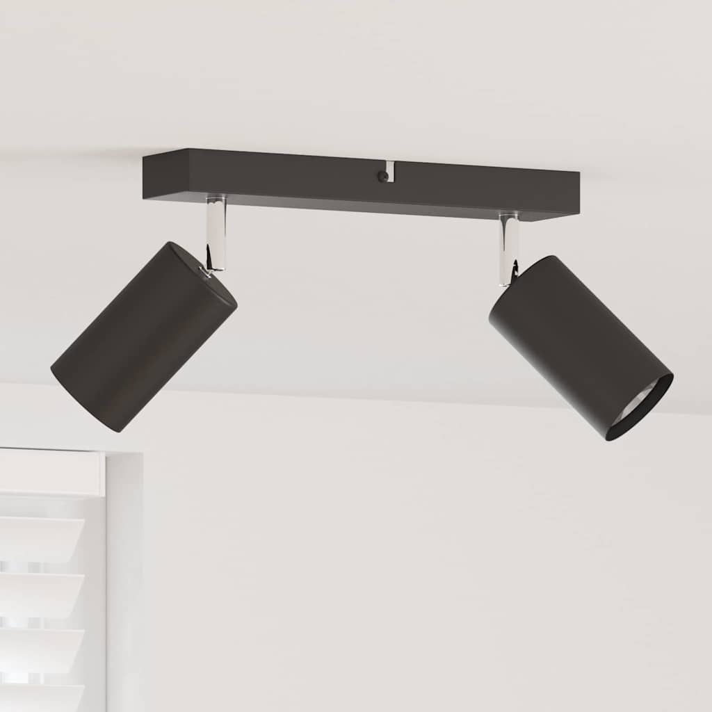 vidaXL Σποτ οροφής Μαύρο 26 x 5.5 x 16.5 εκ Ατσάλι