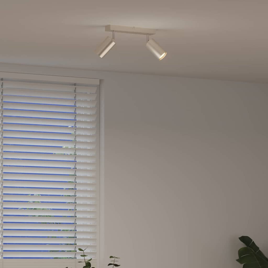 vidaXL Σποτ οροφής Βουρτσισμένο νικέλιο 26 x 5.5 x 16.5 εκ Ατσάλι