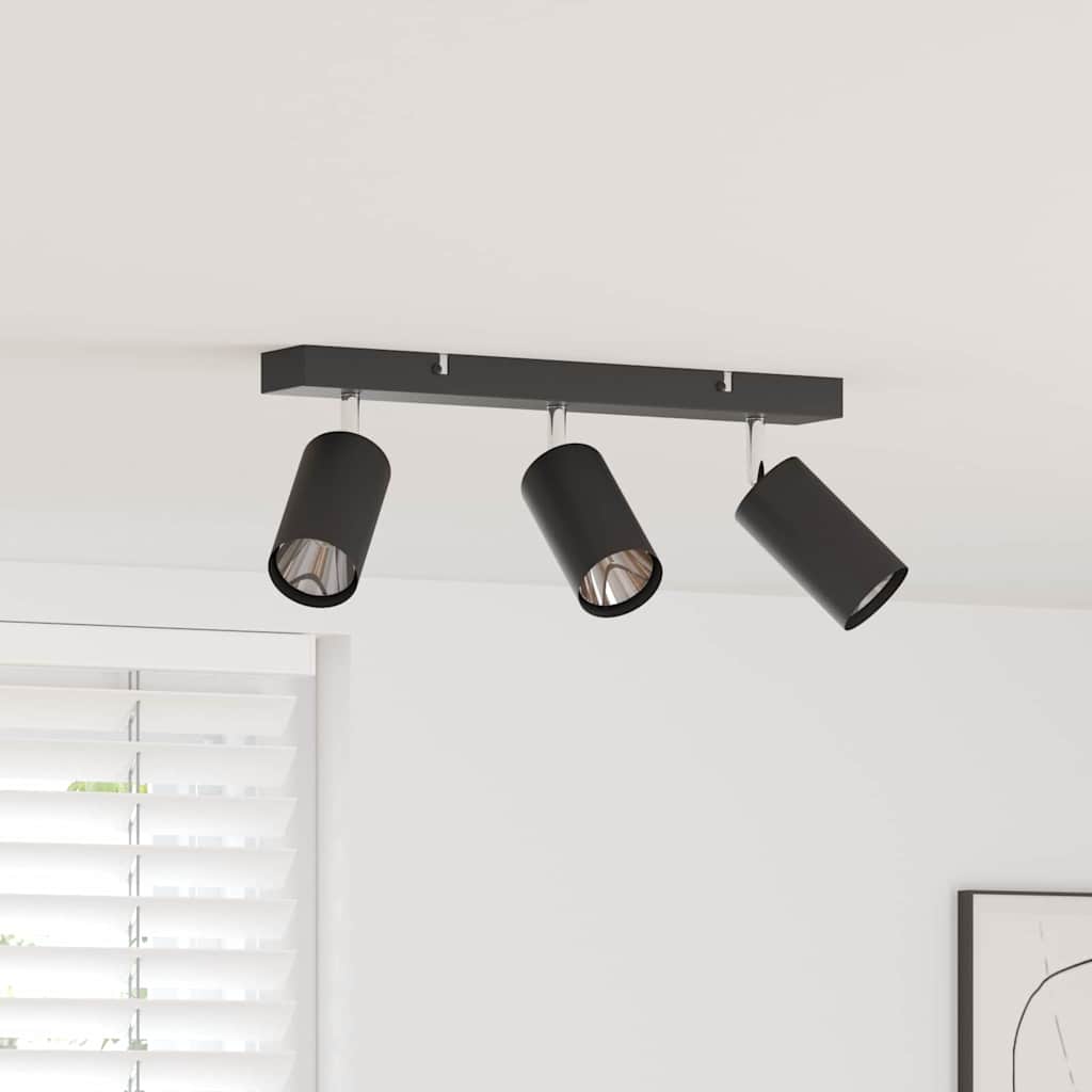 vidaXL Σποτ οροφής Μαύρο 38 x 5.5 x 16.5 εκ Ατσάλι