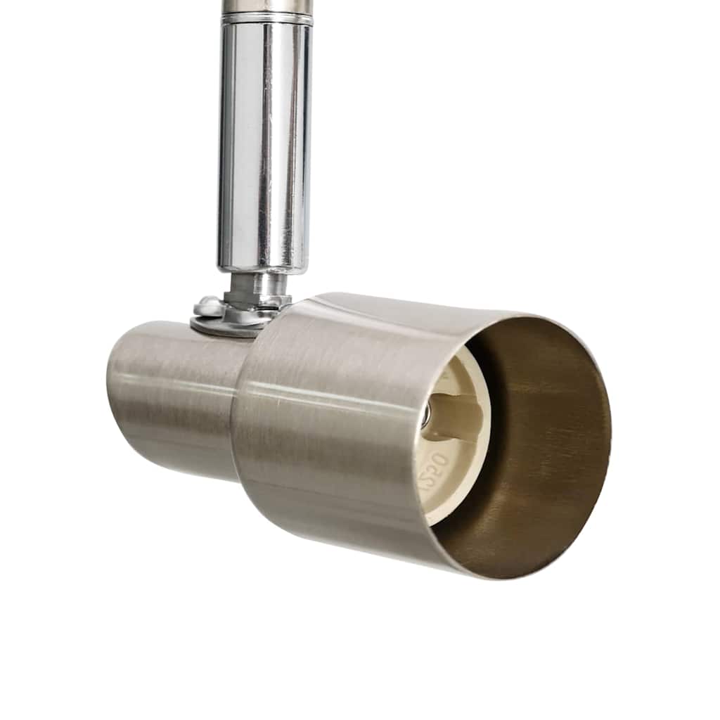 vidaXL Σποτ οροφής με προβολείς Νίκελ 176,5 x 9,5 x 14 εκ Ατσάλι