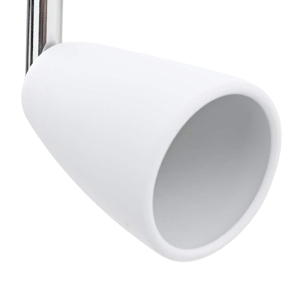 vidaXL Σποτ οροφής με προβολείς Λευκό 176,5 x 12,5 x 13,5 εκ Μέταλλο
