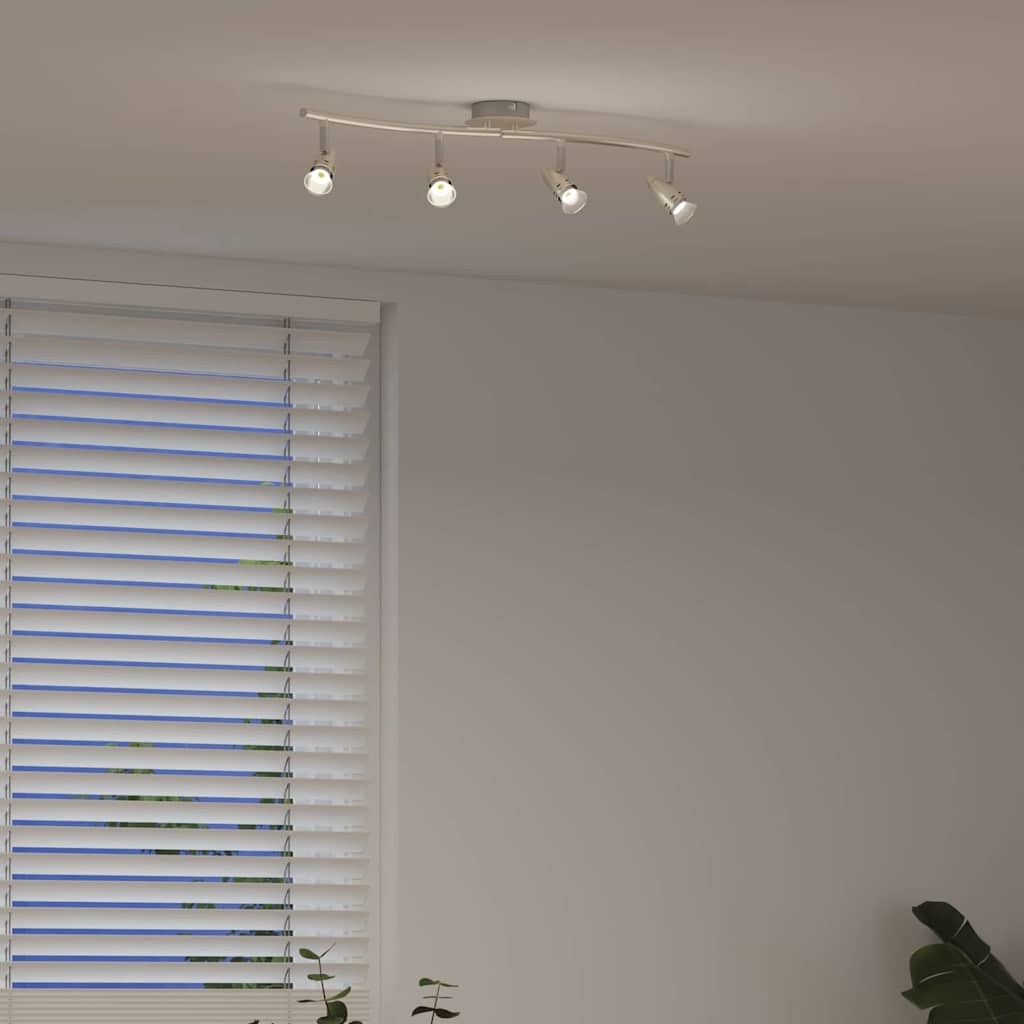vidaXL Σποτ οροφής Ματ νικέλ 58.5 x 15 x 12 εκ Ατσάλι