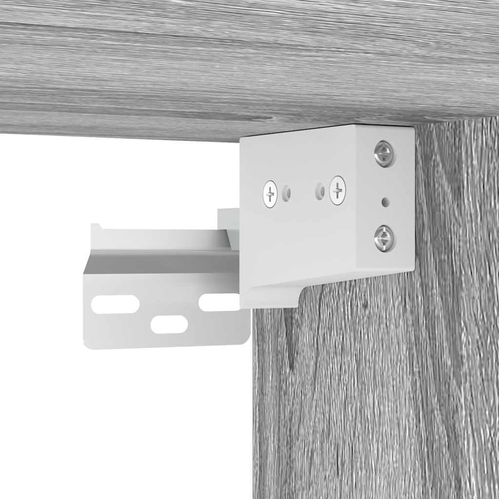 vidaXL ντουλάπια γκαράζ 2 τεμ. Γκρι Sonoma από Επεξεργασμένο Ξύλο