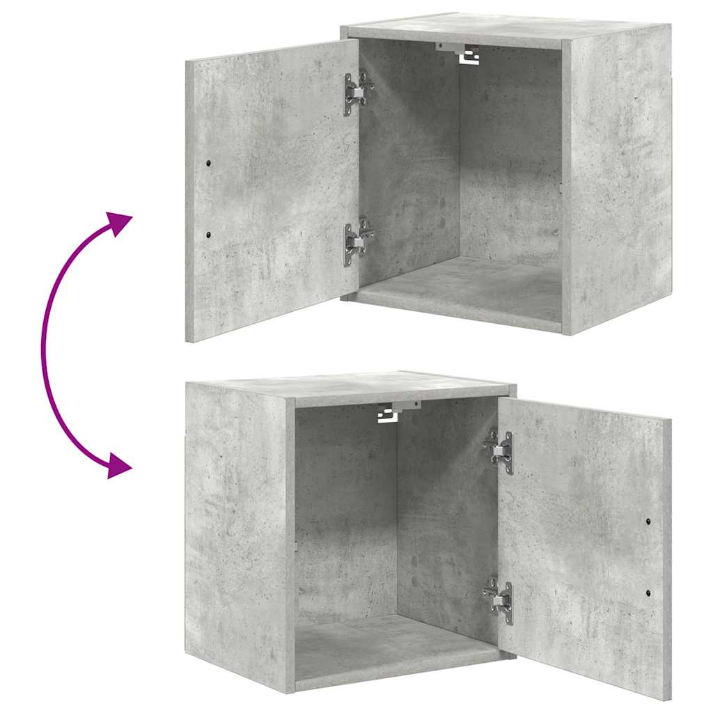 vidaXL ντουλάπια γκαράζ 2 τεμ. Γκρι Σκυροδέματος Επεξεργασμένο Ξύλο