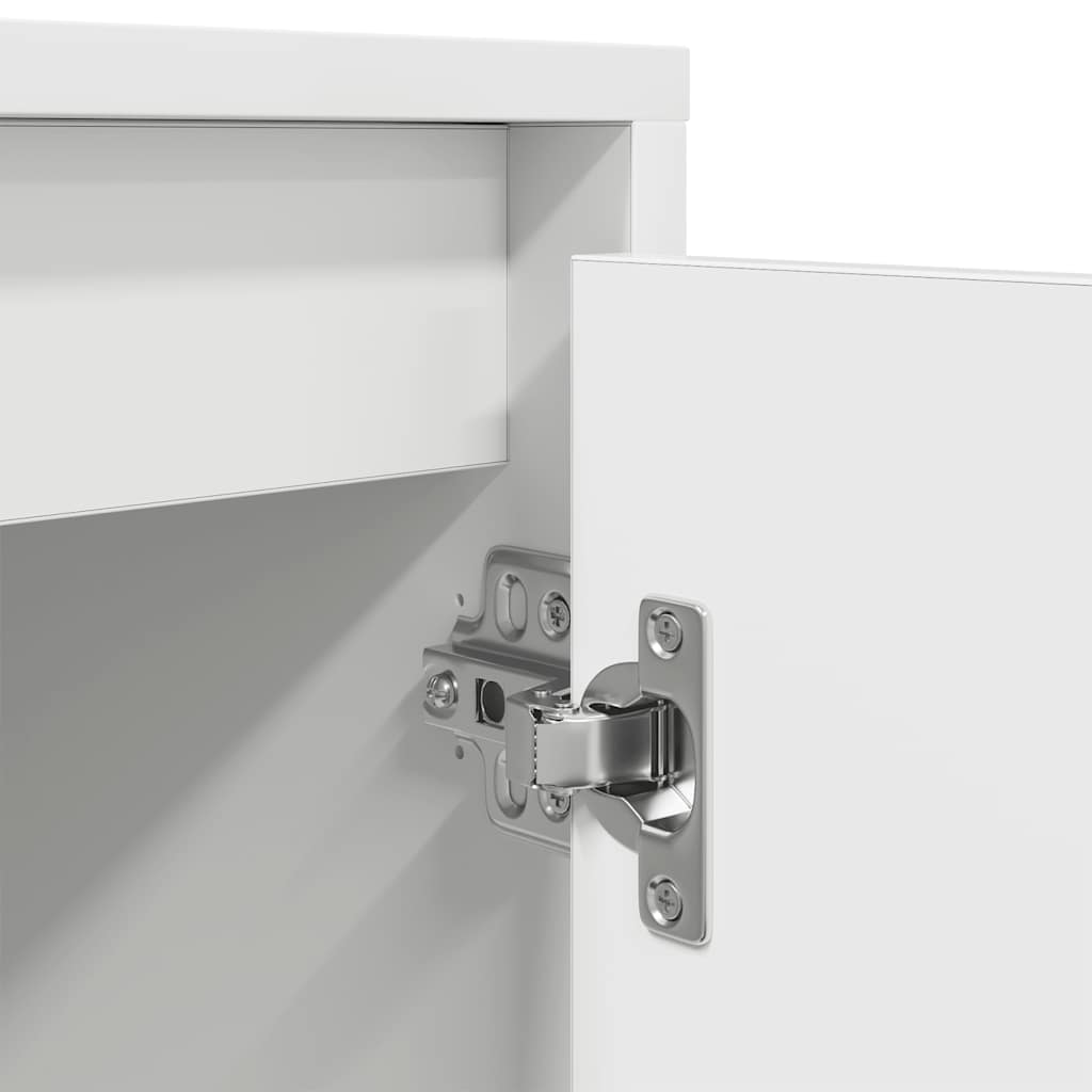 vidaXL Έπιπλο Τηλεόρασης με LED Λευκό 193,5x41x50 εκ.