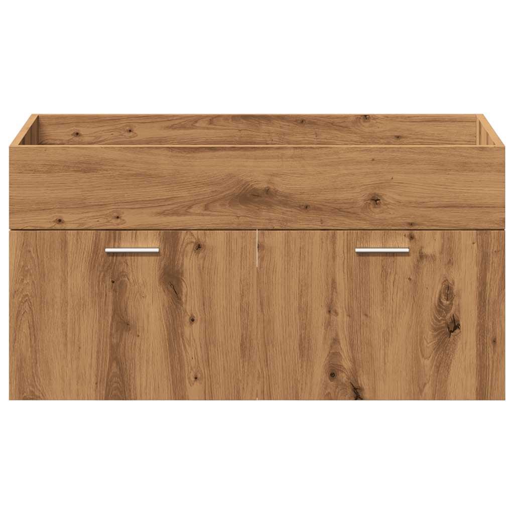 vidaXL Σετ Επίπλων Μπάνιου 4 Τεμαχίων Τεχνίτης Δρυς από Τεχν. Ξύλο