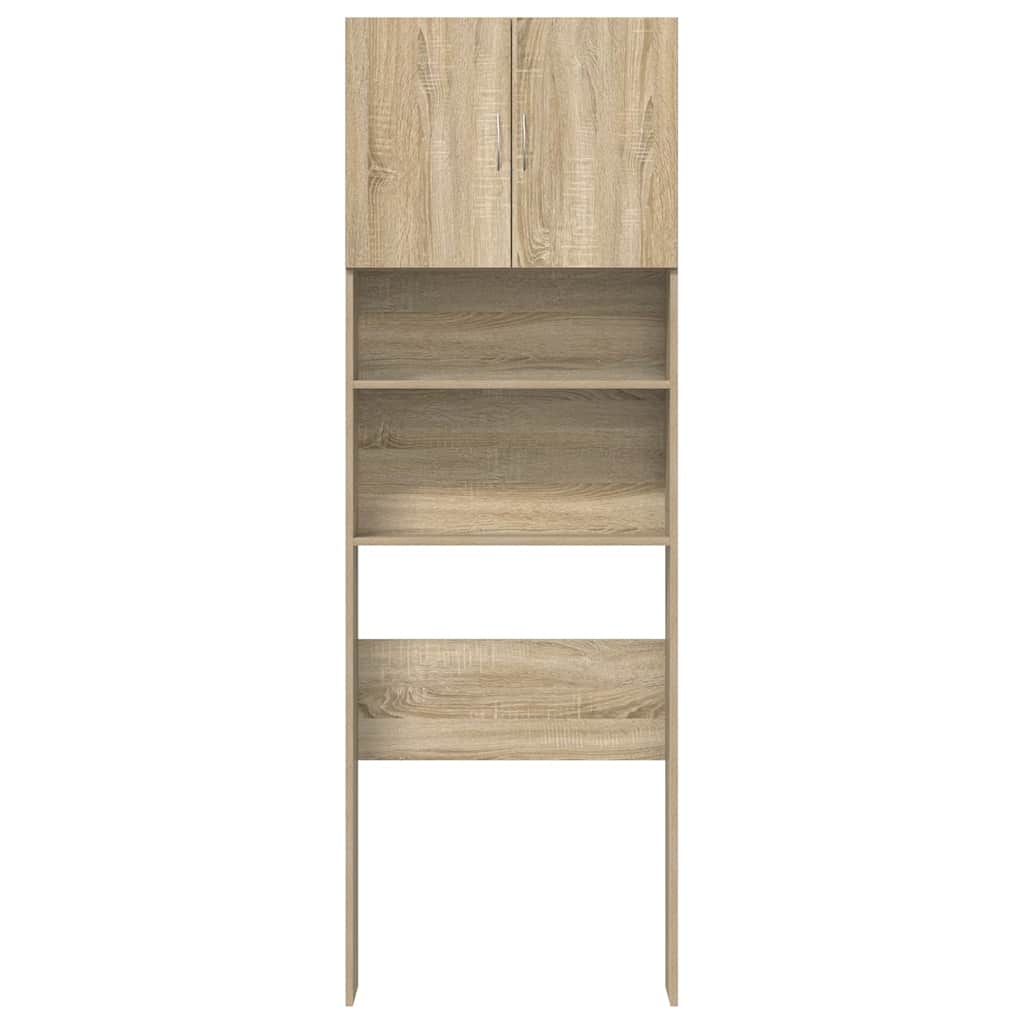 vidaXL Ντουλάπι Πλυντηρίου Χρώμα Sonoma Δρυς 64x24x190 εκ Επεξ. Ξύλο