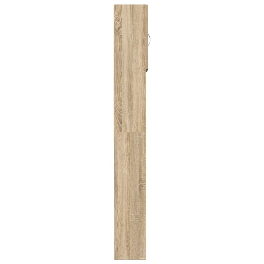 vidaXL Ντουλάπι Πλυντηρίου Χρώμα Sonoma Δρυς 64x24x190 εκ Επεξ. Ξύλο