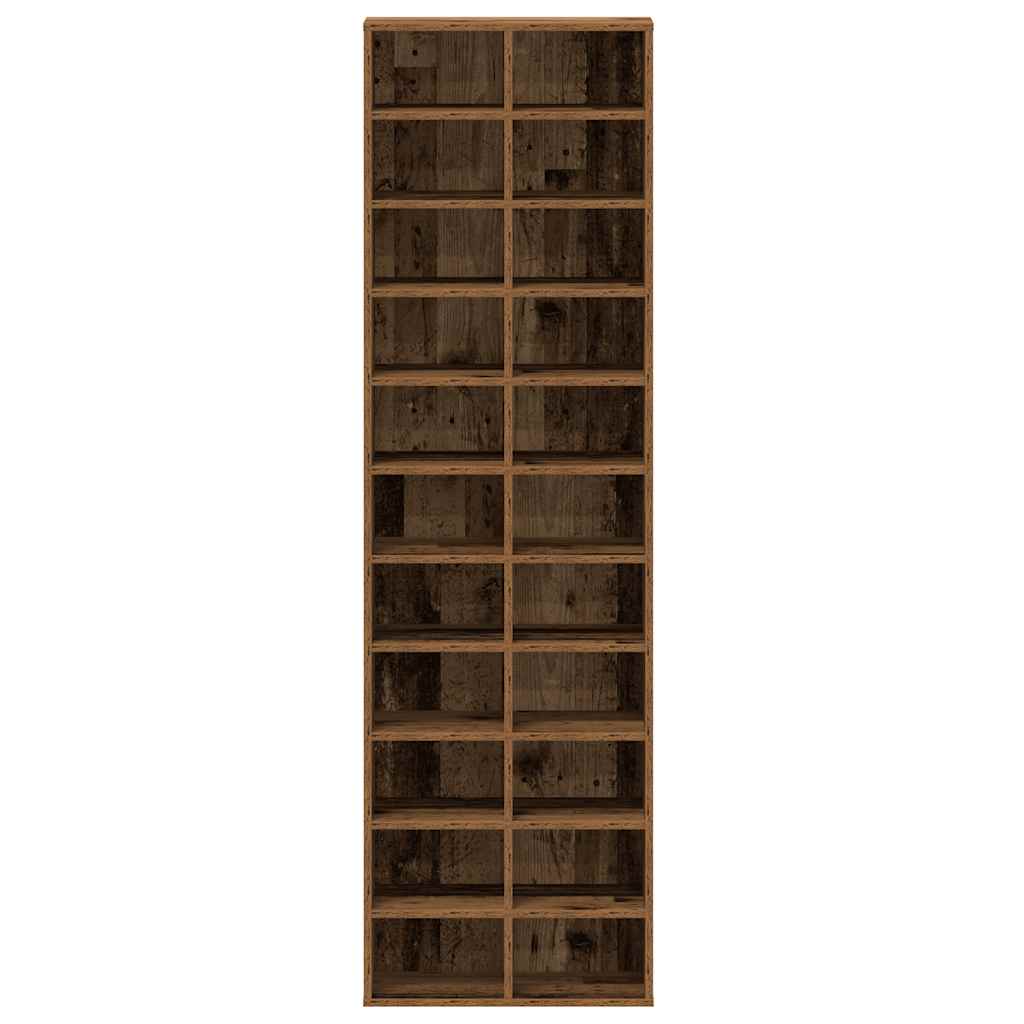ντουλάπι παπουτσιών vidaXL Παλιό ξύλο 54x34x183 cm Κατασκευασμένο ξύλο