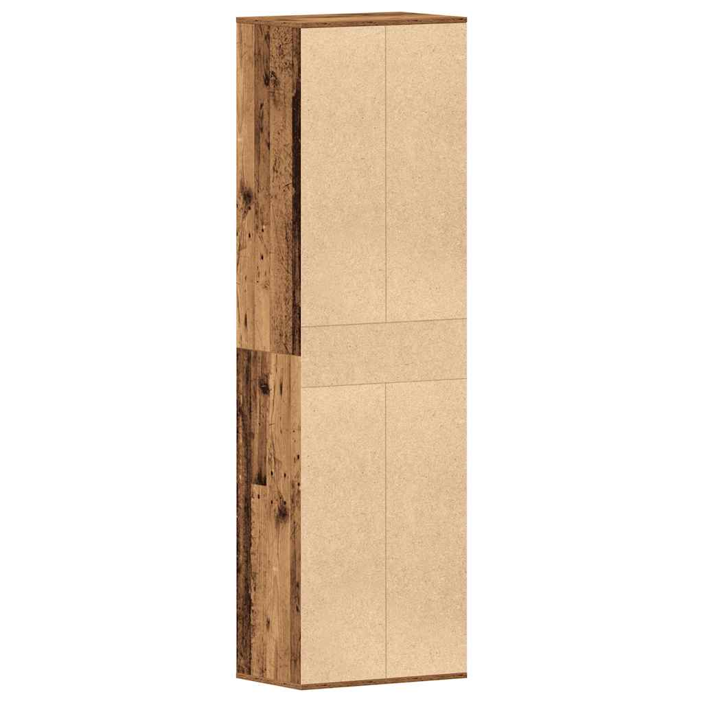 ντουλάπι παπουτσιών vidaXL Παλιό ξύλο 54x34x183 cm Κατασκευασμένο ξύλο