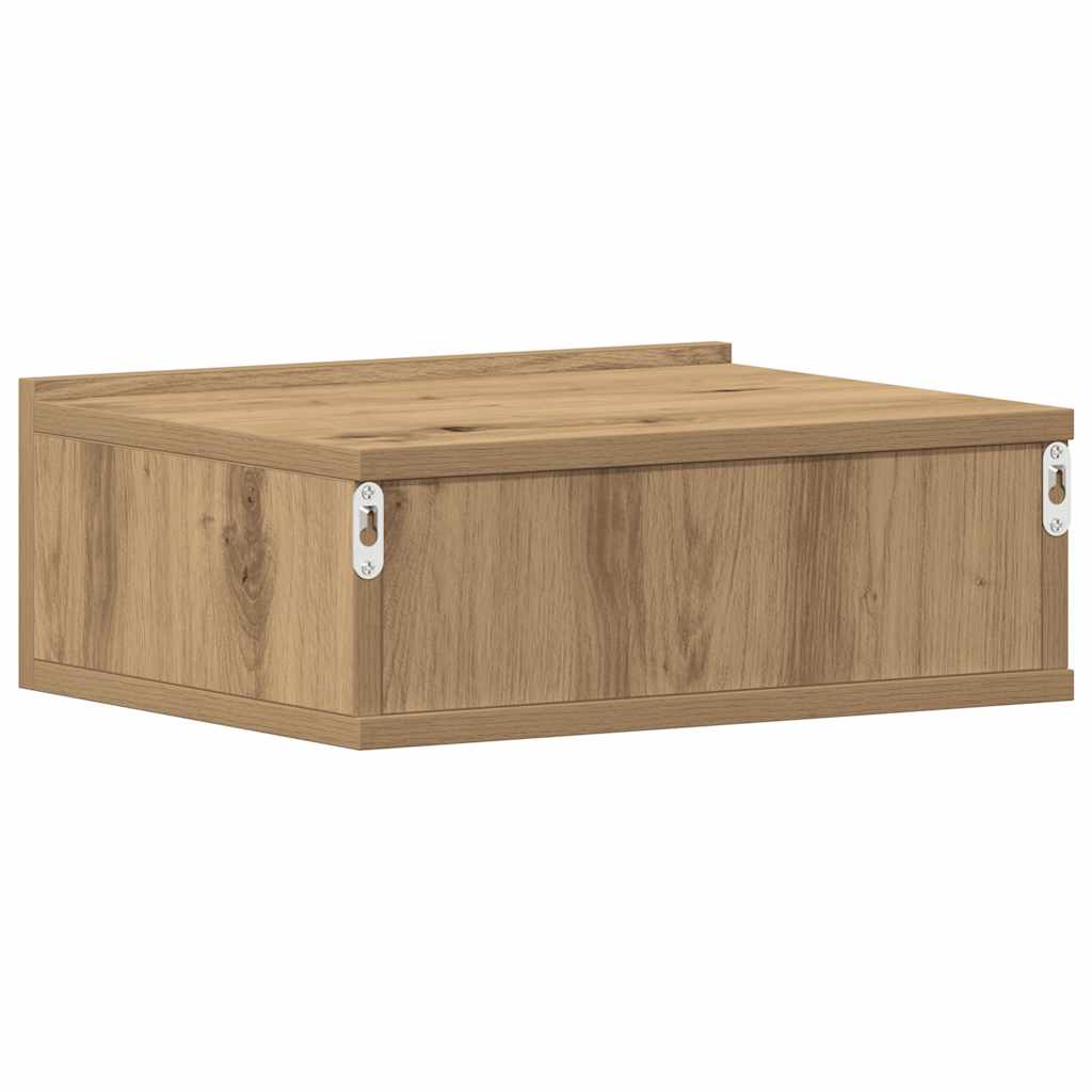 vidaXL Κομοδίνα Κρεμαστά Καφέ Δρυς 40x31x27 εκ. Επεξεργ. Ξύλο