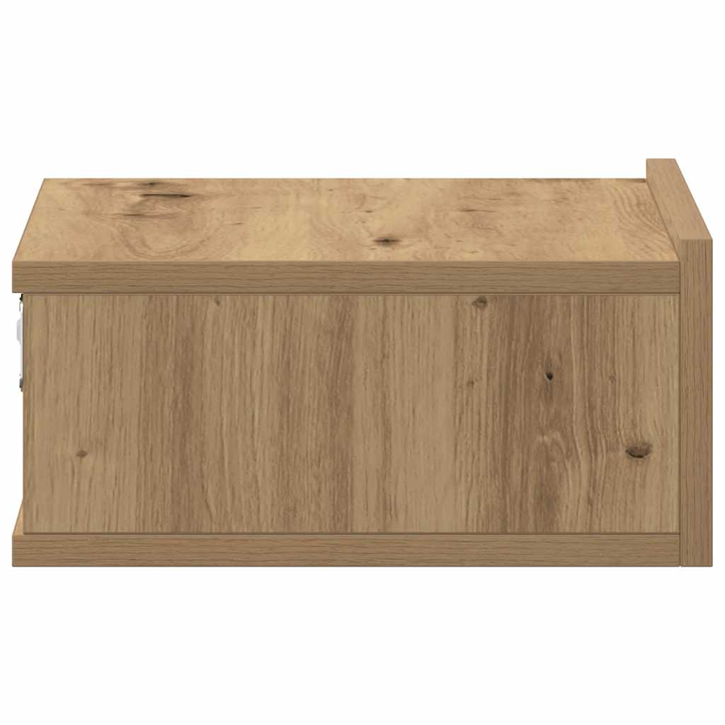 vidaXL Κομοδίνα Κρεμαστά 2 τεμ. Δρυς τεχνίτης 40x32x15 εκ. Μοριοσανίδα