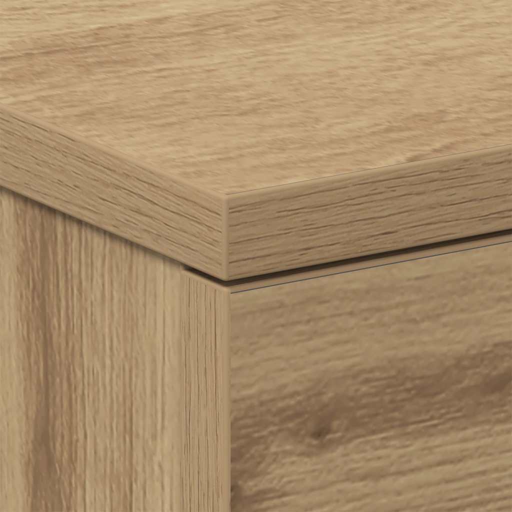 vidaXL Κομοδίνο Αρτισιανή Δρυς 38x35x55 εκ. από Επεξεργασμένο Ξύλο