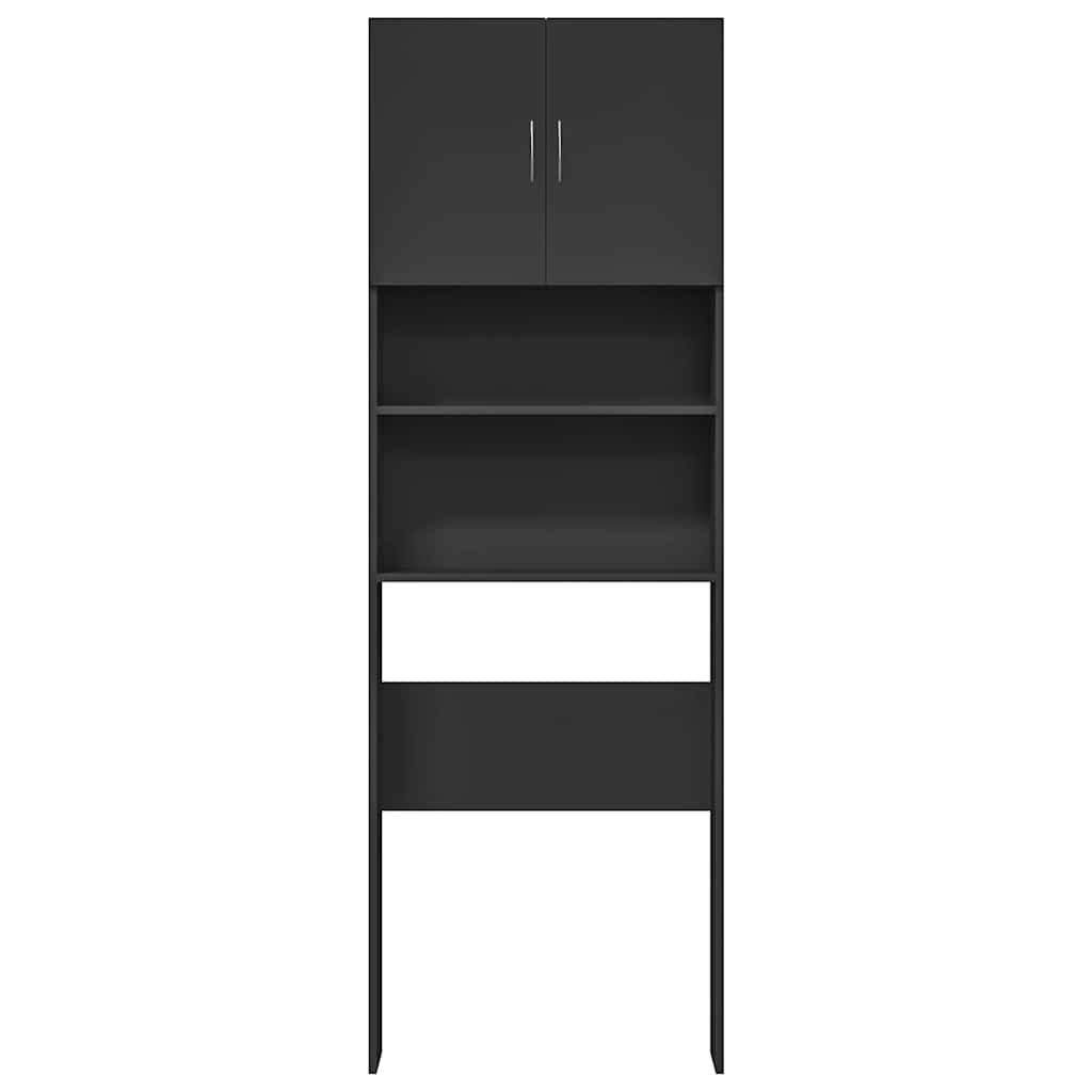 vidaXL Ντουλάπι πλυντηρίου ρούχων Μαύρο 64x24x190 cm