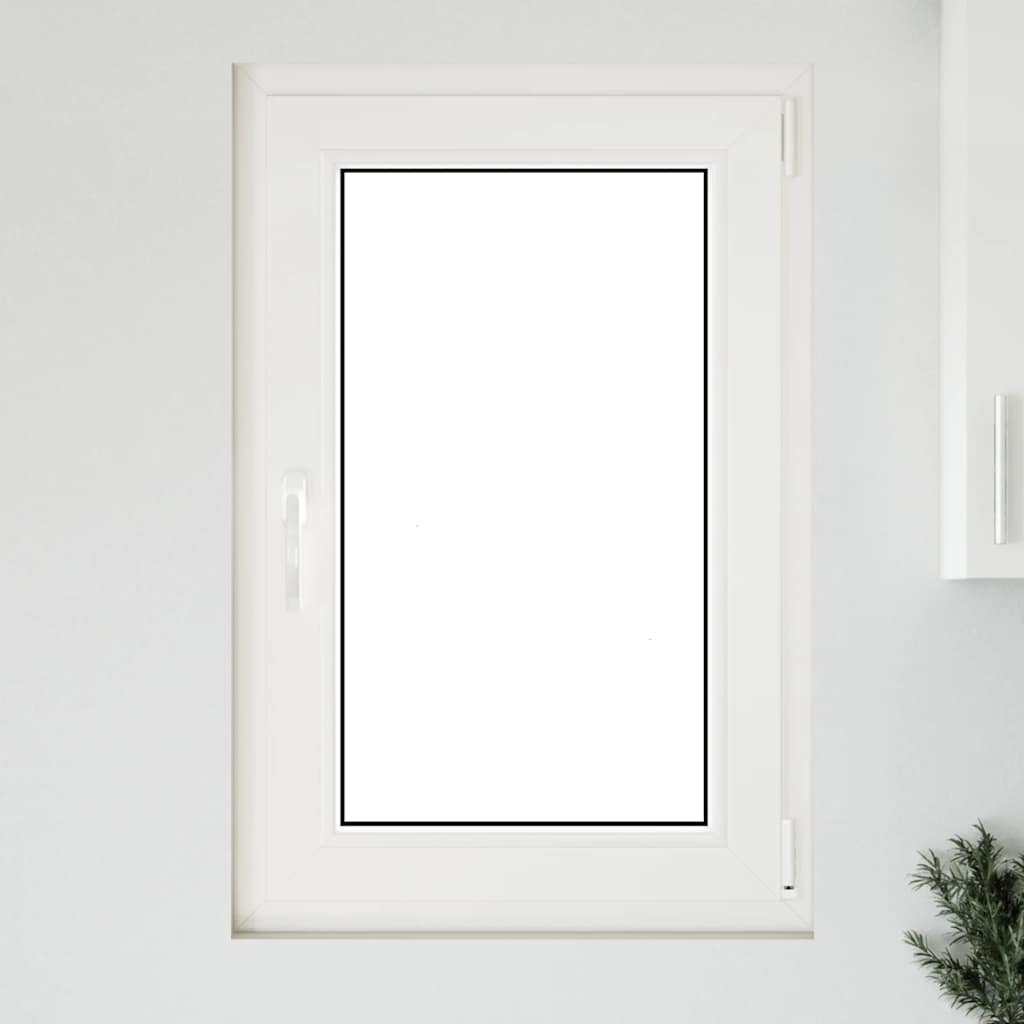 vidaXL Παράθυρο Υπογείου "RISOR" 60x100 εκ. Ανακλινόμενο & Περιστρεφόμενο DIN Δεξιό Λευκό