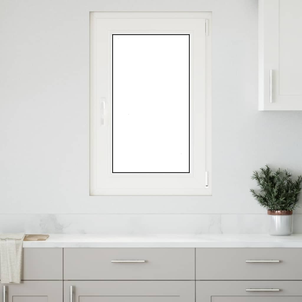 vidaXL Παράθυρο Υπογείου "RISOR" 60x100 εκ. Ανακλινόμενο & Περιστρεφόμενο DIN Δεξιό Λευκό