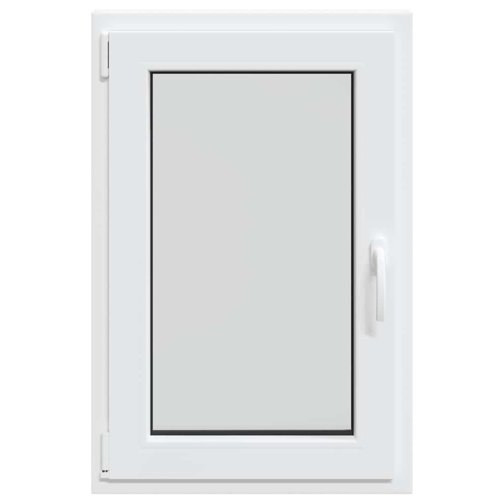vidaXL Παράθυρο Υπογείου "RISOR" 60x100 εκ. Ανακλινόμενο & Περιστρεφόμενο DIN Αριστερά Λευκό