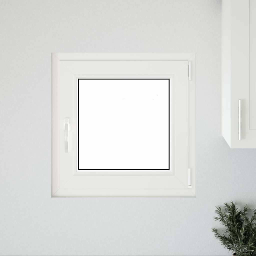vidaXL Παράθυρο Υπογείου "RISOR" 50x50 εκ. Ανακλινόμενο & Περιστρεφόμενο DIN Δεξί Ανθρακί