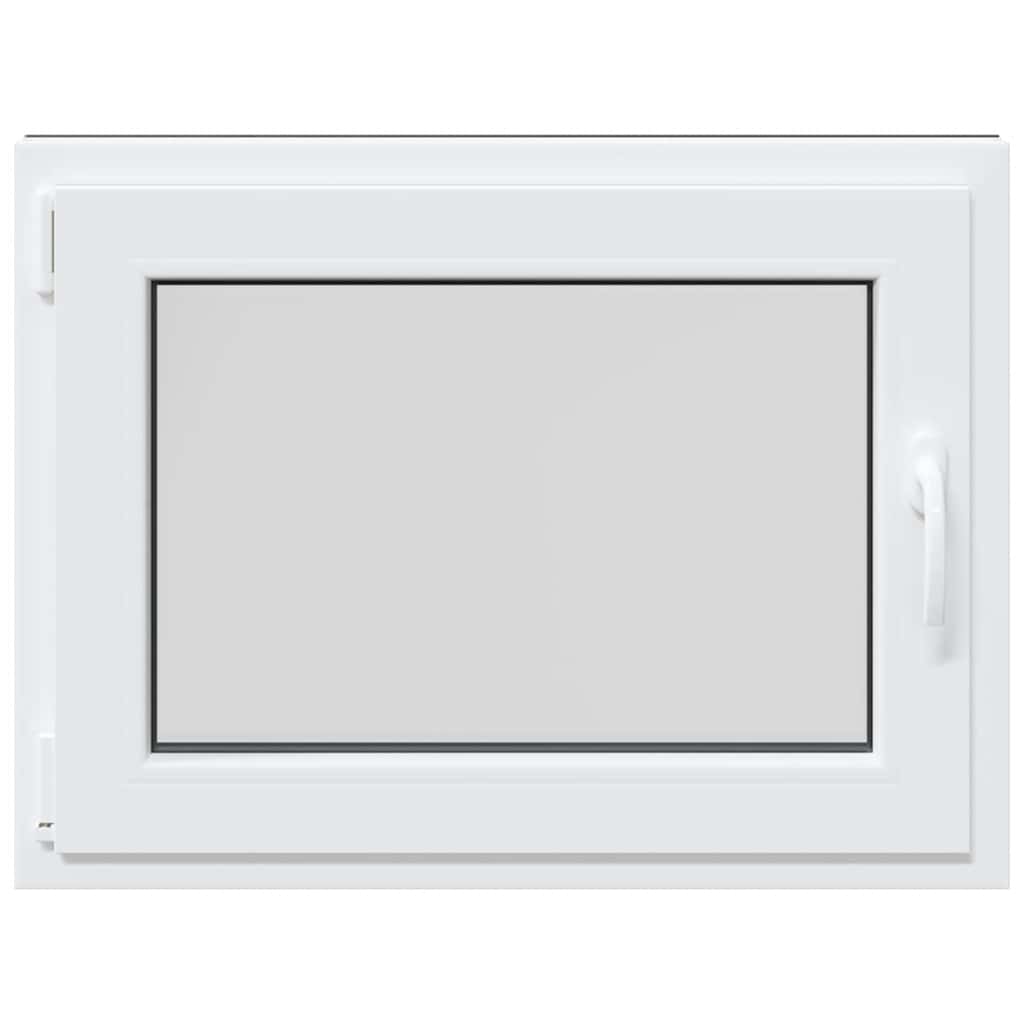 vidaXL Παράθυρο Υπογείου "RISOR" 80x60 εκ. Ανακλινόμενο & Περιστρεφόμενο DIN Αριστερό Ανθρακί