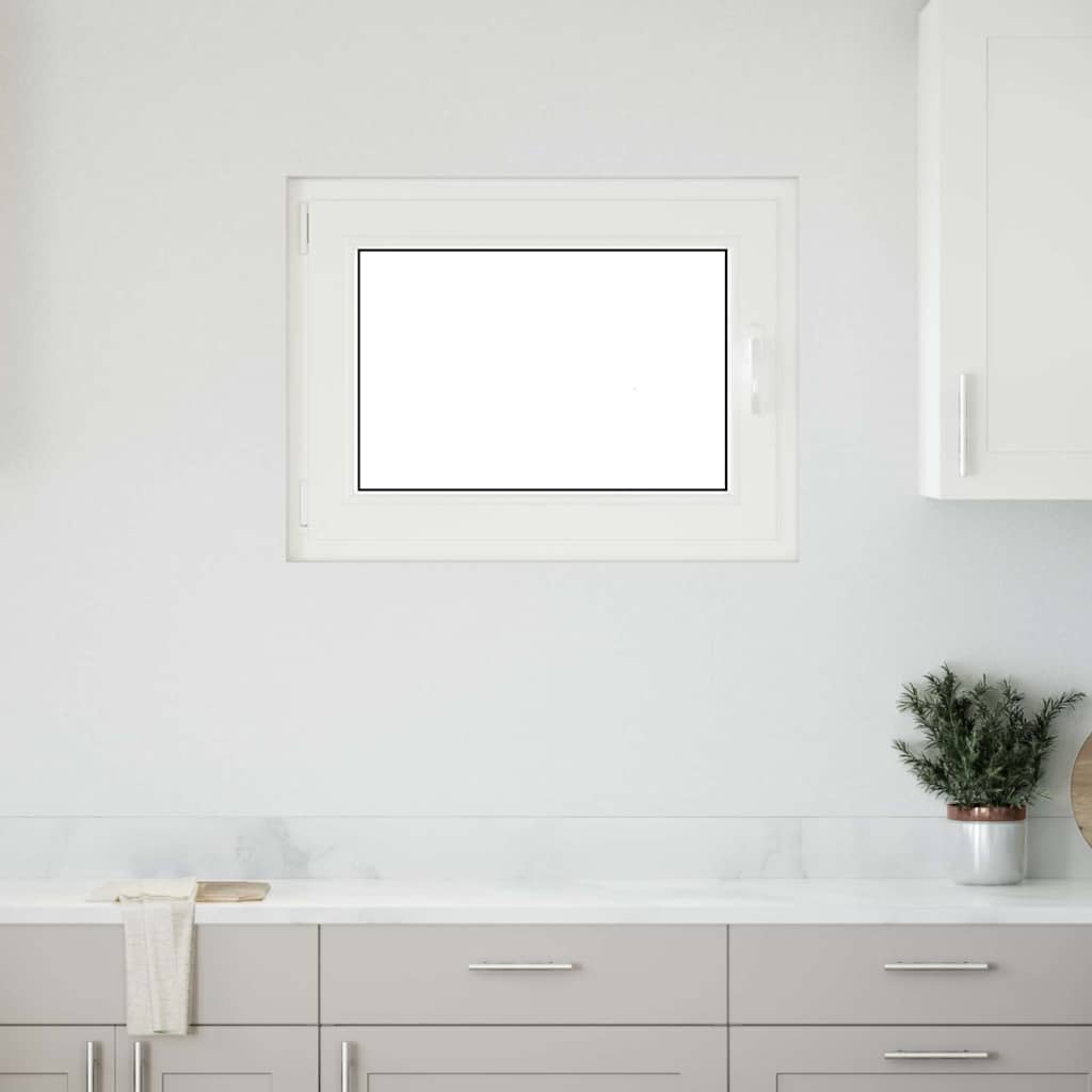vidaXL Παράθυρο Υπογείου "RISOR" 80x70 εκ. Ανακλινόμενο & Περιστρεφόμενο DIN Αριστερό Ανθρακί