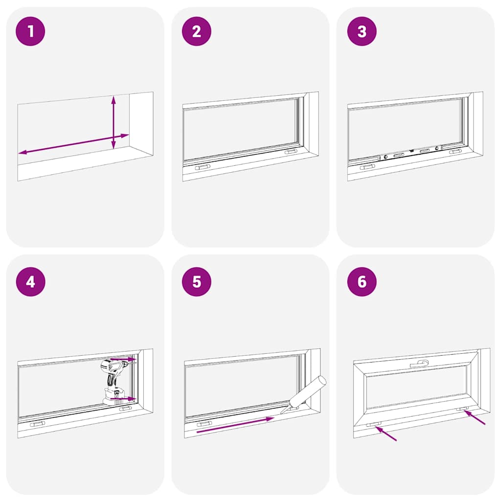 vidaXL Παράθυρο Υπογείου "RISOR" 100x50 εκ. Ανακλινόμενο & Περιστρεφόμενο DIN Δεξί Ανθρακί
