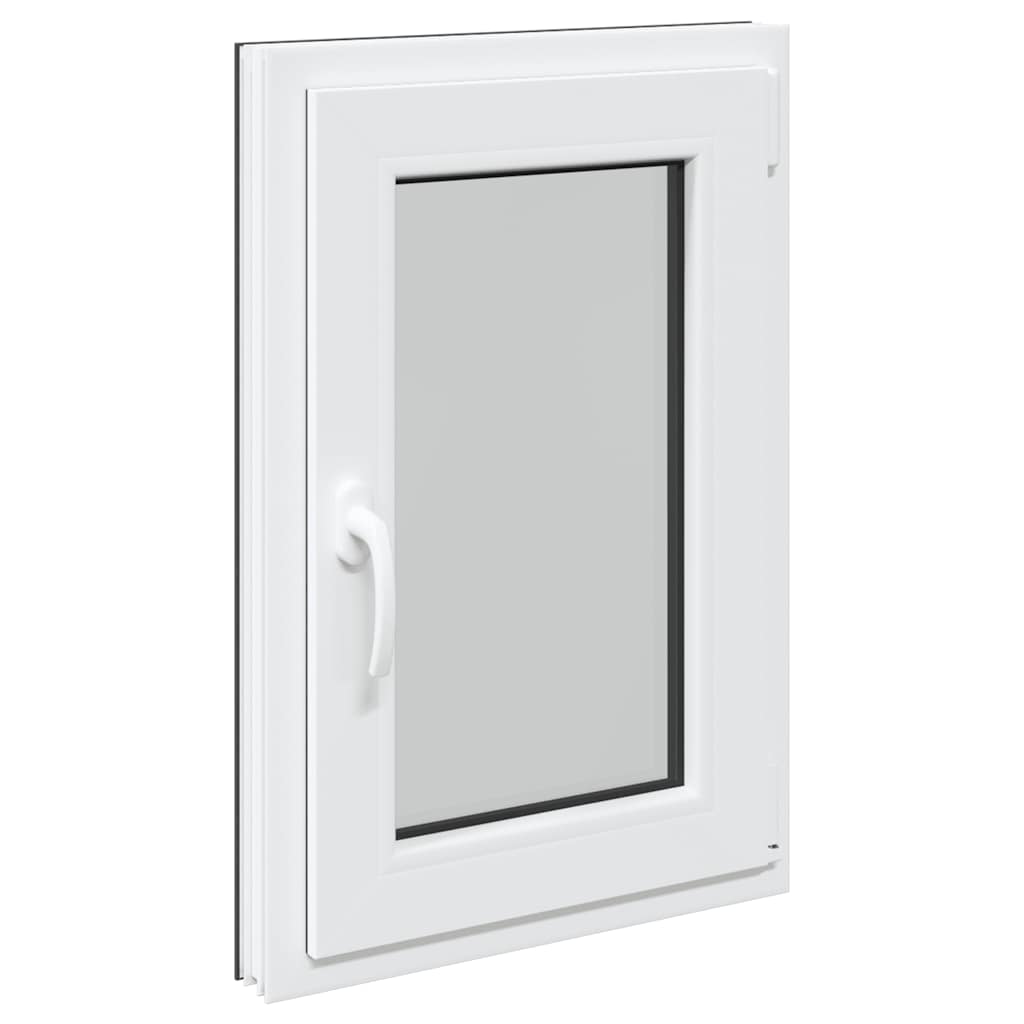 vidaXL Παράθυρο Υπογείου "RISOR" 50x75 εκ. Ανακλινόμενο & Περιστρεφόμενο DIN Δεξί Ανθρακί