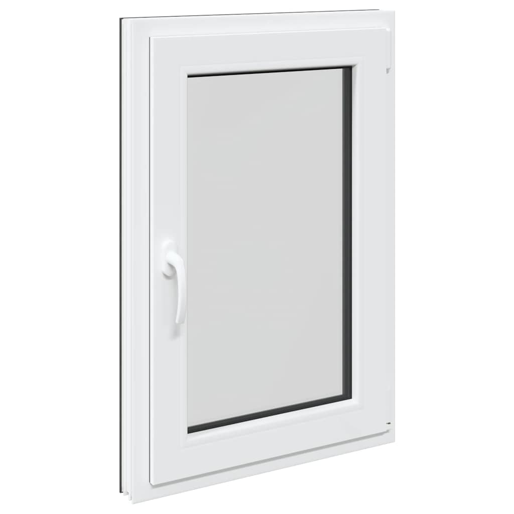 vidaXL Παράθυρο Υπογείου "RISOR" 60x100 εκ. Ανακλινόμενο & Περιστρεφόμενο DIN Δεξί Ανθρακί