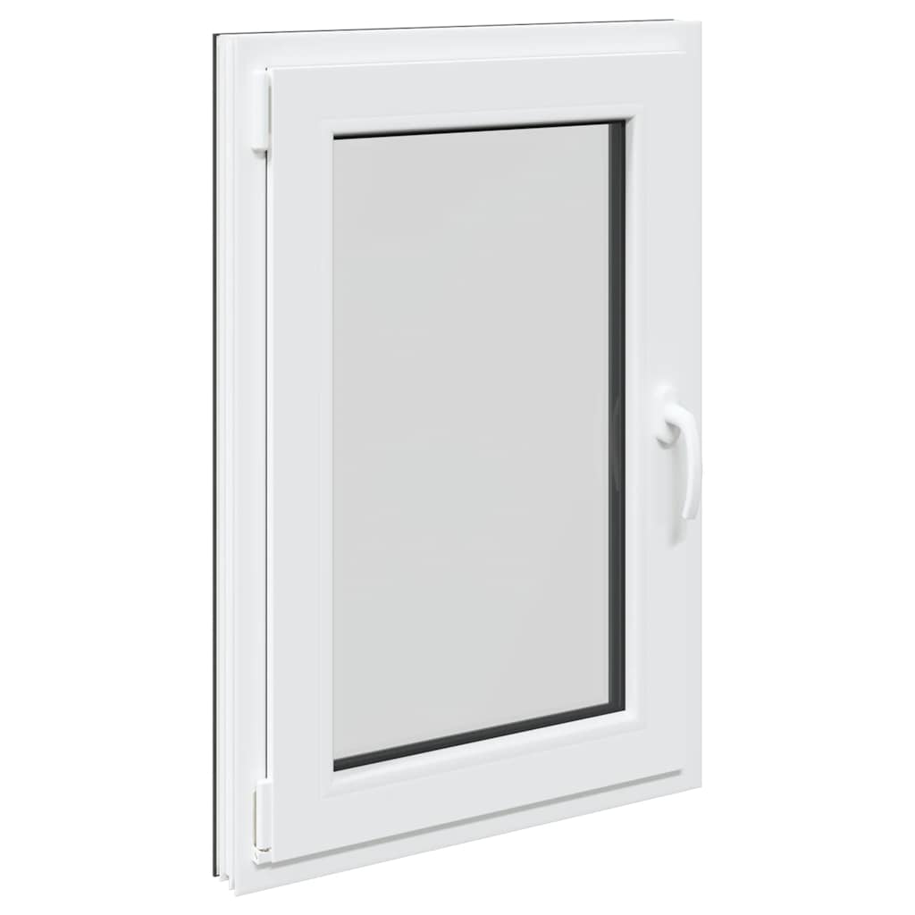 vidaXL Παράθυρο Υπογείου "RISOR" 60x100 εκ. Ανακλινόμενο & Περιστρεφόμενο DIN Αριστερό Ανθρακί