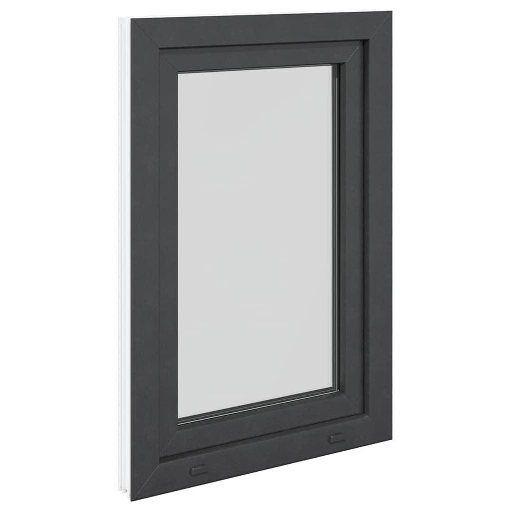 vidaXL Παράθυρο Υπογείου "RISOR" 60x100 εκ. Ανακλινόμενο & Περιστρεφόμενο DIN Αριστερό Ανθρακί
