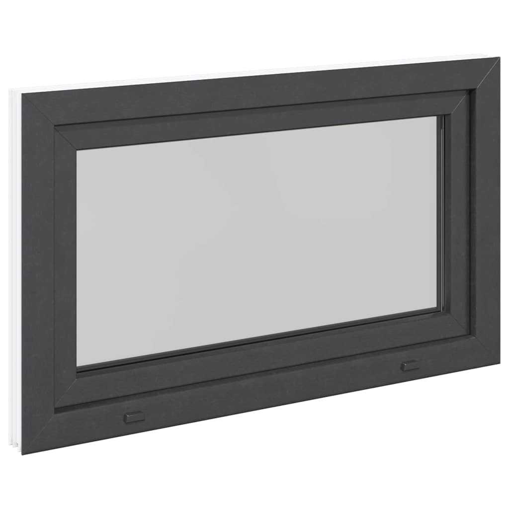 vidaXL Παράθυρο Υπογείου "RISOR" 100x60 εκ. Ανακλινόμενο & Περιστρεφόμενο DIN Αριστερό Ανθρακί