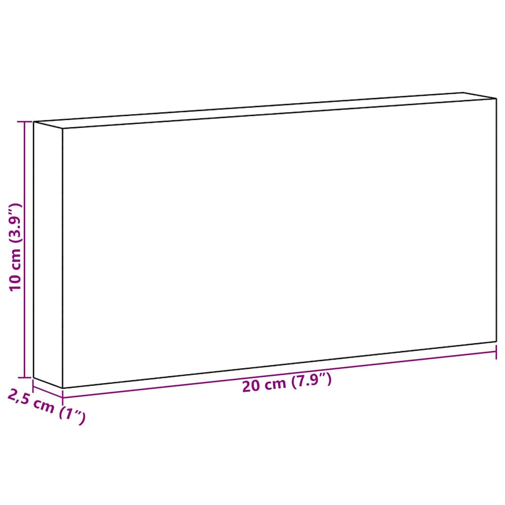 vidaXL Πέτρες Αλατιού 10 pcs Ροζ 20 x 2.5 x 10 εκ. Ρακ Νάτριος